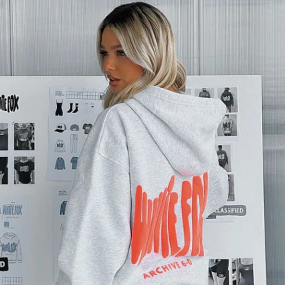 White Fox Archive 6.0 Oversized Hoodie -  Cloudburst - Picture 2 of 4